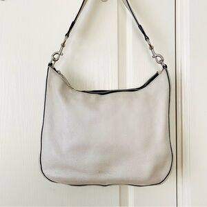 Marc Jacobs White and Silver Hobo Bag